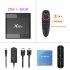 X96 4K Smart TV Set Up Box Air Android 9 0 HD Network Amlogic S905x3 black 4GB   64GB with G10 voice remote control