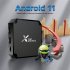 X96Mini Android 11 Smart TV Box S905w2 Quad Core 2 4g 5 8g Wireless Wifi Media Player with RC Black EU Plug 1G 8G