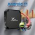 X96Mini Android 11 Smart TV Box S905w2 Quad Core 2 4g 5 8g Wireless Wifi Media Player with RC Black US Plug 2G 16G
