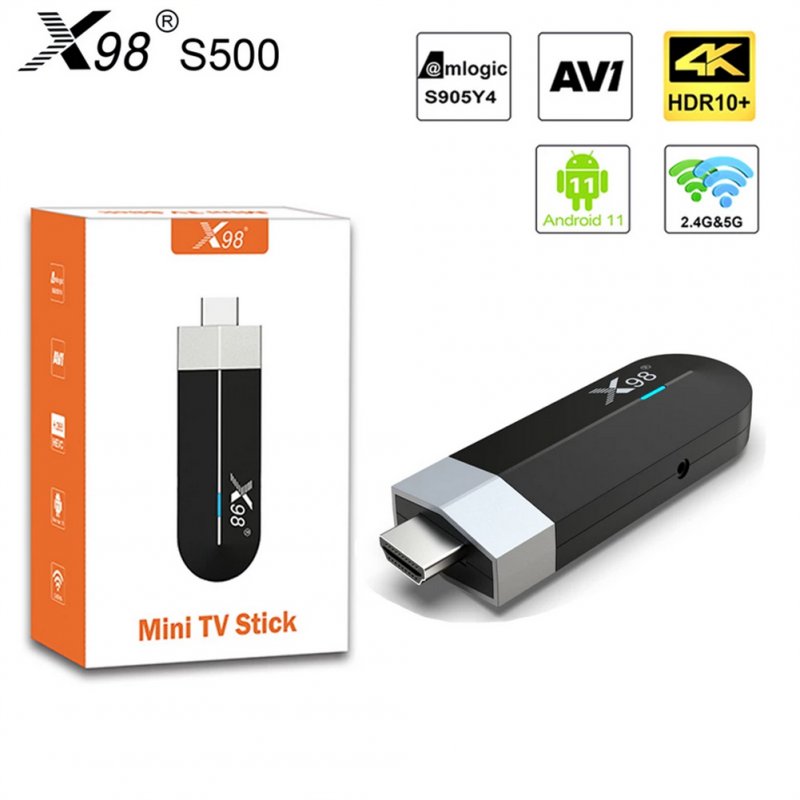 X98 S500 Smart TV Box Android 11 Amlogic S905y4 2.4g 5G Wifi 4k Bluetooth