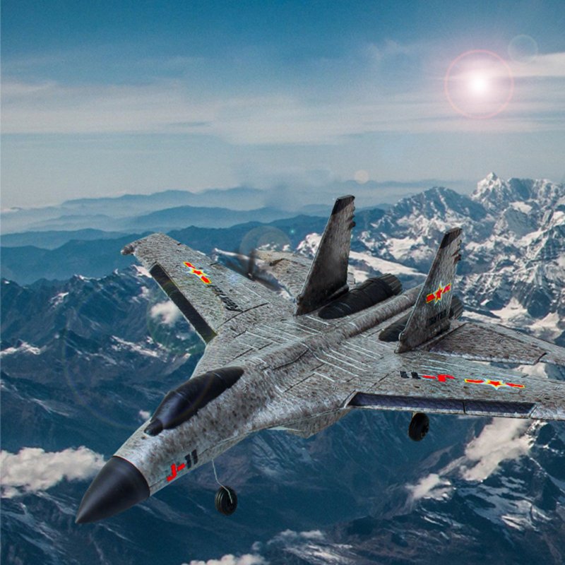 SU35/J11 2.4G RC Plane with LED Lights F22 Remote Control Glider EPP Foam Aircraft Su 35/J11 2CH