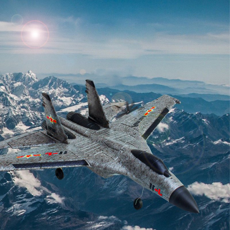 SU35/J11 2.4G RC Plane with LED Lights F22 Remote Control Glider EPP Foam Aircraft Su 35/J11 2CH