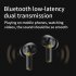 XG46  Bluetooth  Earphone Active Noise Cancelling Stereo Headphones Earbuds For Gaming Tws Headsets With Mic white