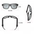 XG88 Wireless Audio Glasses Air Conduction Headphones IPX5 Waterproof Anti Blue Light Smart Glasses For Men Women black