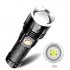 XHP 90 LED Flashlight Waterproof Zoom Torch USB Charging Camping Lamp black Model 1619