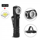 XHP50 LED Flashlight <span style='color:#F7840C'>Magnetic</span> <span style='color:#F7840C'>Charging</span> P50 Headlight Torch Built-in Battery Multi-purpose Lighting black