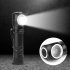 XHP50 LED Flashlight Magnetic Charging P50 Headlight Torch Built in Battery Multi purpose Lighting black