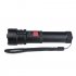 XHP50 Usb Charging Flashlight Power Display Torch for Outdoor Fishing  Black suit  with USB cable 