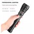 XHP70 LED Flashlight USB Rechargeable Zoomable Torch Lamp for Outdoor Camping 1915B  Short P70 USB cable