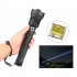 XHP70 Zoomable Focus LED Flashlight High Brightness Battery Display Torch with 2 Batteries black 2x26650 battery