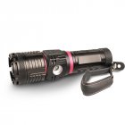 XHP90 COB Powerful Flashlight Zoom Torch Input Output Power Display P90 Flashlight black