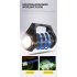 XHP99 COB LED Spotlight Flashlight Work Lamp Rechargeable Torch Outdoor Fishing Light black Model R507