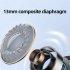 XKT16 Wireless Earbuds In Ear Hifi Stereo Headphones Noise Canceling with Mecha Style Charging Case Milky White