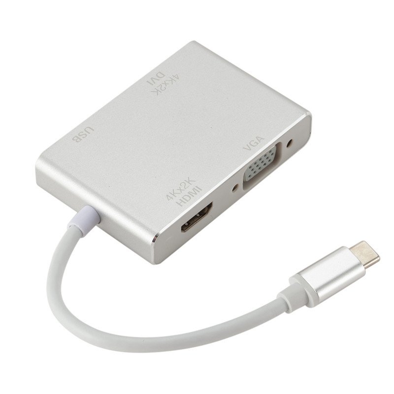 USB-C (Type C) to HDMI DVI 4K VGA Multilport Adaptor Converter with USB 3.0 A7Q3 