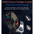 XM1 Bluetooth Earphone Sports Bracelet Color Screen Heart Rate Blood Pressure Monitor  Black