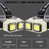 XPE COB Headlights USB Rechargeable IPX4 Waterproof Power Display Motion Sensor Head Lamp For Camping Mountaineering Running 817S Induction