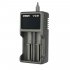 XTAR VC2 USB Li ion Battery LCD Charger for 3 7V 10440 18650 26650 Batteries black