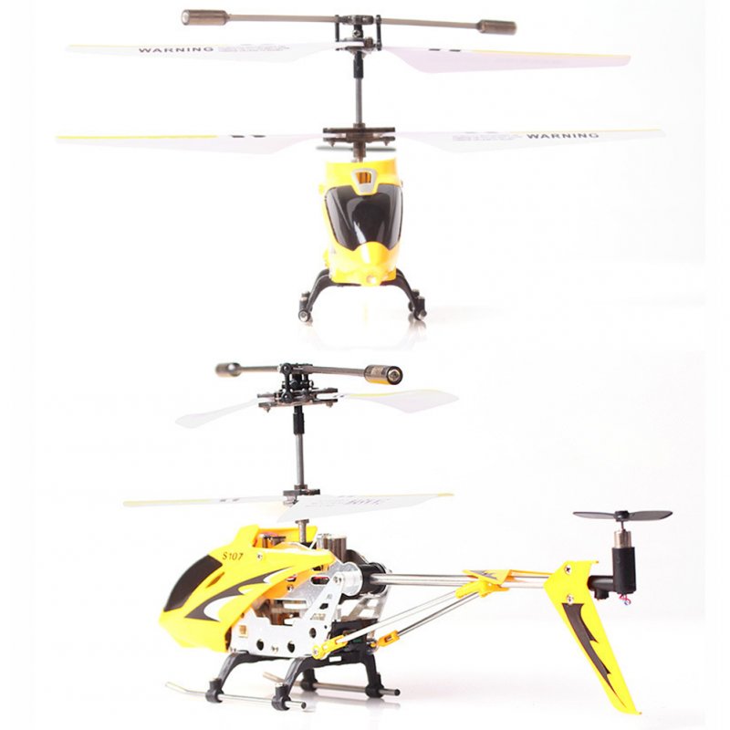 S107g Remote Control Helicopter Model Toys 3-channel Fall-resistant Remote Control Aircraft for Kids Gifts 