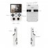 XU10 Retro Handheld Mini Game Console with 3000mAh Rechargeable Battery 3 5 Inch IPS Screen Controller White 64GB