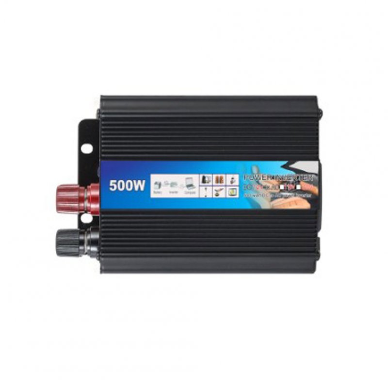 12v To 220v 500w Car Inverter High-power Sine Wave Home High-conversion Automatic Transformer Adapter 