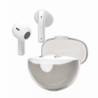 XY-90 Wireless Earbuds Ultra Long Playtime Headphones With Transparent Lid Charging Case Built-in Mic HIFI Sound Earbuds For Sports Working Travelling Video Meeting XY-90 white