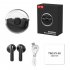 XY90 Half In Ear Wireless Earbuds TWS Headphones 20H Battery Touch Control Earphone IPX55 Waterproof Sports Headset black