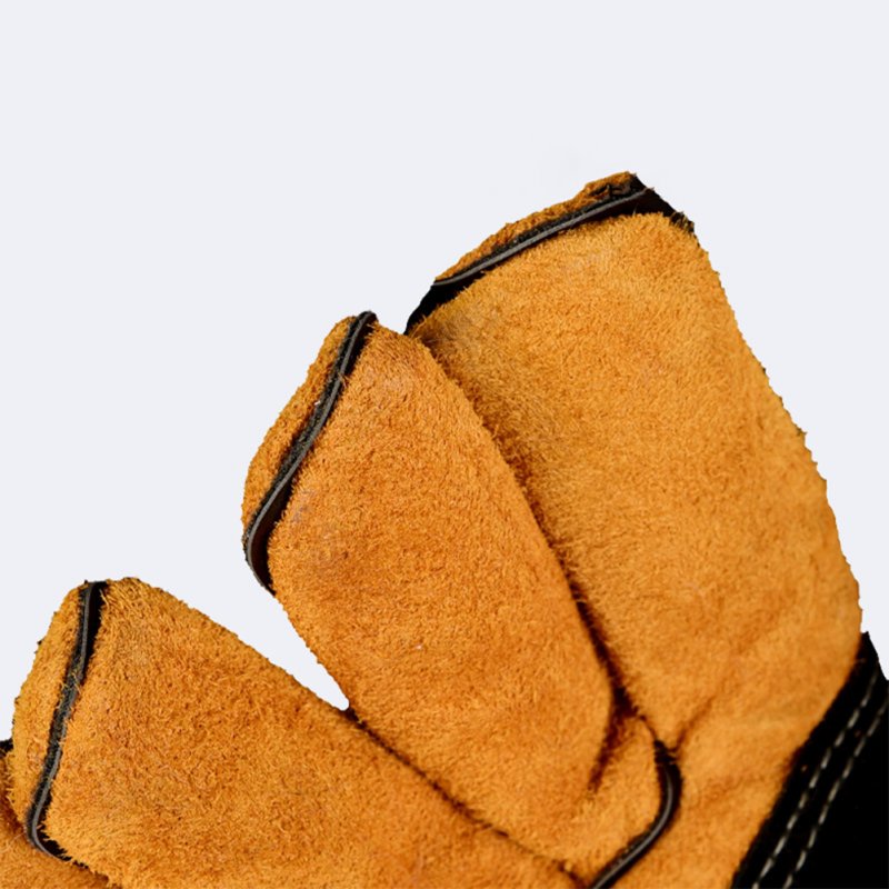 Cowhide Pet  Gloves Super Soft Cotton Lining Anti-scratch Anti-bite Thickened Bath Protective Gloves