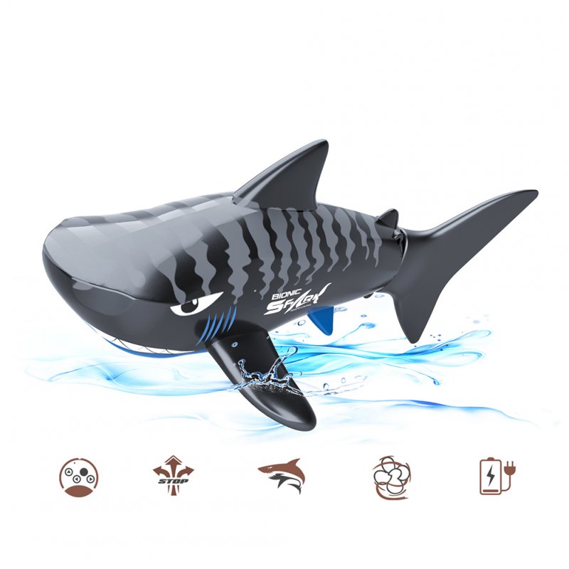Mini Electric Shark Remote Control Boat Bionic Fish Submersible Infrared Control Summer Water Toy 