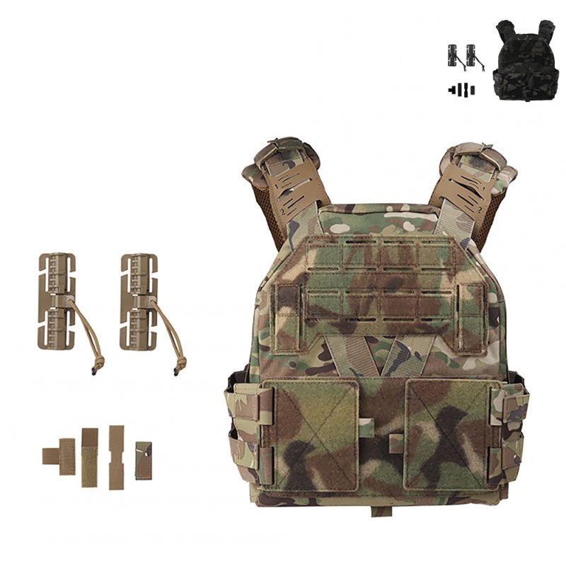 Tactical Vest Men Plate Carrier Chest Rig Wear-Resistant Lightweight KZ Tactical Vest VE-98R-BCP