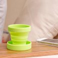 Retractable Folding Silicone Water Cup-Green