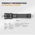 Xhp160 Led Flashlight 9000000lm High Power Zoom Type c Usb Rechargeable Outdoor Waterproof Torch