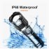 Xhp160 Led Flashlight 9000000lm High Power Zoom Type c Usb Rechargeable Outdoor Waterproof Torch without battery