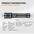 Xhp160 Led Flashlight 9000000lm High Power Zoom Type c Usb Rechargeable Outdoor Waterproof Torch with 26650 battery
