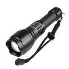 Xhp360 Mini Flashlight 5 Levels Telescopic Zoomable Super Bright Type-c Charging