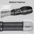 Xhp360 Mini Flashlight 5 Levels Telescopic Zoomable Super Bright Type c Charging Strong Light Torch Long