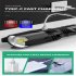 Xhp50 Mini Flashlight Portable Dimming Super Bright Type c Charging Strong Light Torch With Clips W308 flashlight   USB cable