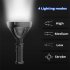 Xhp70 Led Flashlight Powerful High Power Ultra long Lighting Distance Rechargeable Searchlight with Handle W591
