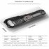 Xhp70 Outdoor Flashlight 4 Levels Zoomable Super Bright Type c Fast Charge Torch