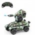 Xiangdijia Toys 008D 2 4G 4WD Electric RC Battle Tank Drift Vehicles Stunt Car RTR Model green