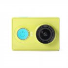 XiaoYi 1080p Outdoor Sport Microsd TF Memory Card Cam Wifi Remote Control Cameras With Waterproof Shell Yellow green