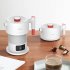 Xiaomi Deerma Folding Electric Kettle Travel Portable Water Kettle 0 6L Temperature Display Smart Touch Pot CN Plug white