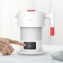 Xiaomi Deerma Folding Electric Kettle Travel Portable Water Kettle 0 6L Temperature Display Smart Touch Pot CN Plug white
