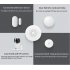 Xiaomi Mijia Smart Home Multifunctional Gateway 2 Alarm System Intelligent Online Radio Night Light Bell   White