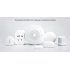 Xiaomi Mijia Smart Home Multifunctional Gateway 2 Alarm System Intelligent Online Radio Night Light Bell   White