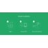 Xiaomi Mijia Smart Home Multifunctional Gateway 2 Alarm System Intelligent Online Radio Night Light Bell   White