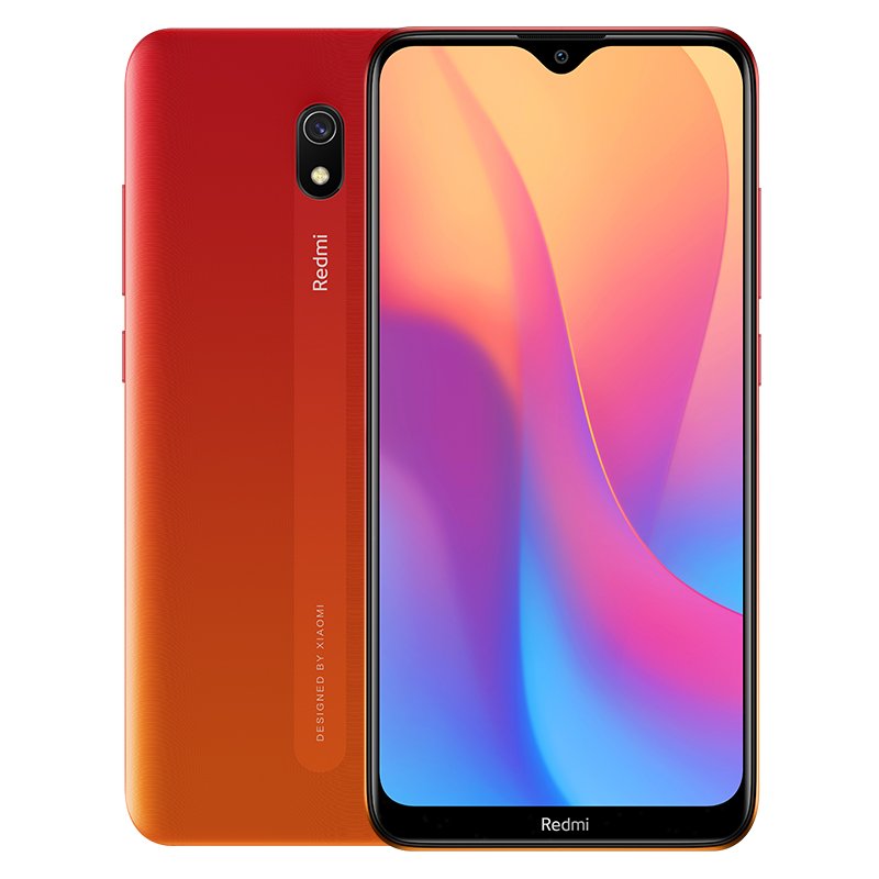 Original XIAOMI Redmi 8A 64GB ROM 4GB RAM Mobile Phone Snapdragon 439 Octa Core 6.22in 5000mAh 12MP Camera Smartphone Orange_4+64G