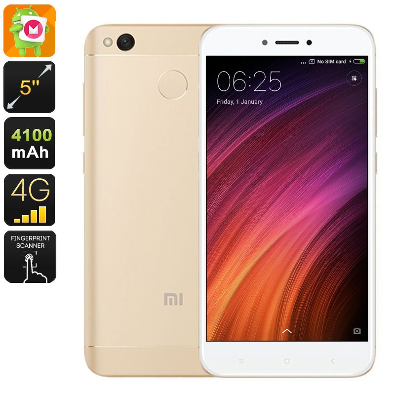 Mobile Phone Xiaomi Redmi 4X (16GB Gold)