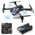 Xkrc X6pro Wifi Fpv With 4khd Dual Camera Altitude Hold Mode Foldable Rc Drone Quadcopter Rtf  optical Flow Location  Single camera   2 battery
