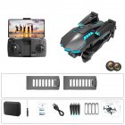 Xkrc X6pro Wifi Fpv With 4khd Dual Camera Altitude Hold Mode Foldable Rc Drone Quadcopter Rtf (optical Flow Location) Dual camera + 2 battery