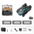 Xkrc X6pro Wifi Fpv With 4khd Dual Camera Altitude Hold Mode Foldable Rc Drone Quadcopter Rtf  optical Flow Location  Dual camera   3 battery